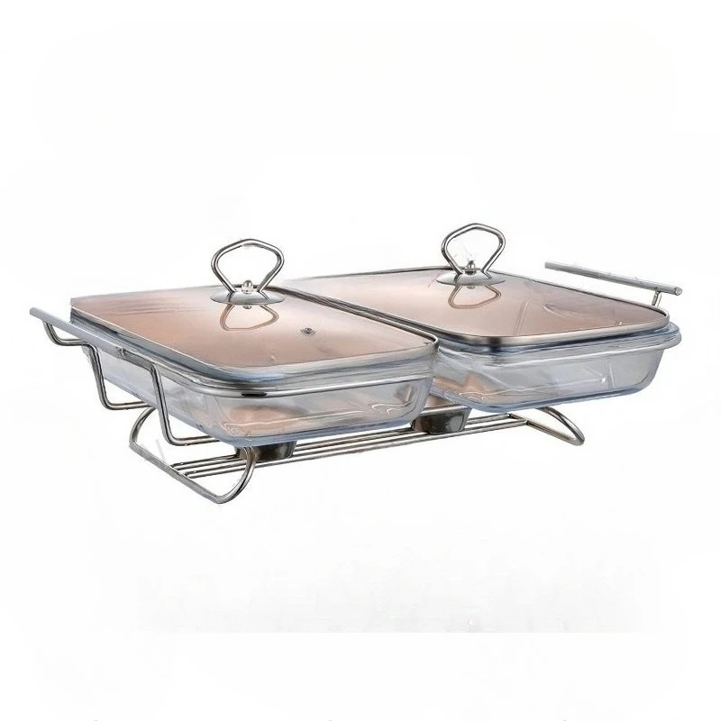 

New light luxury rectangular glass dining stove gold multi 3.0/4