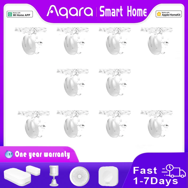 Original Aqara IP67 Water Immersing Sensor ZigBee Flood Water Leak Detector Alarm Security Soaking Sensor For Xiaomi Homekit APP