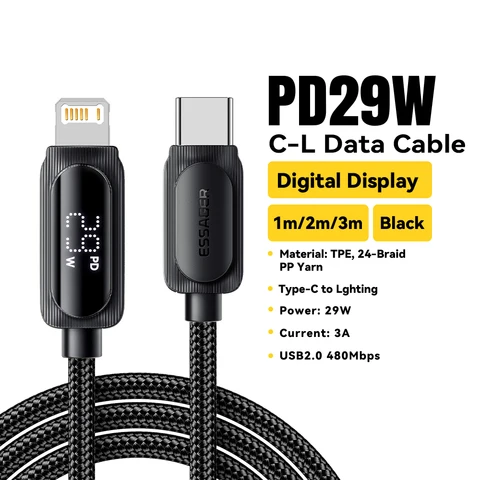 Кабель Essager USB C для iPhone 14/13/12/11 Pro Max, быстрая зарядка 29 Вт — фото товара