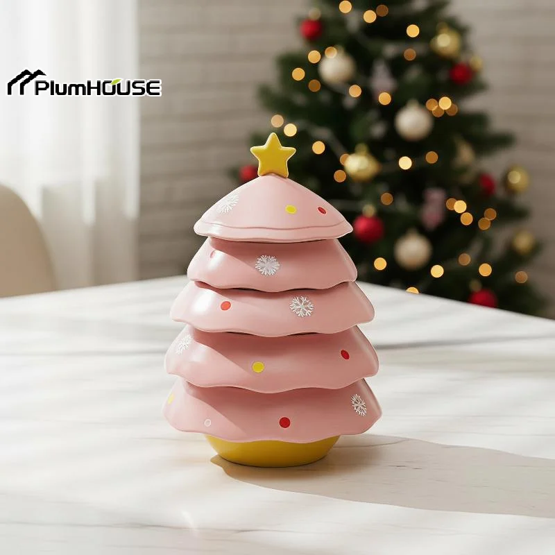 1 pieza de juego de platos para salsa de árbol de Navidad, utensilios domésticos de alta estética, plato para salsa de hotpot, plato pequeño y bonito, salsa de soja