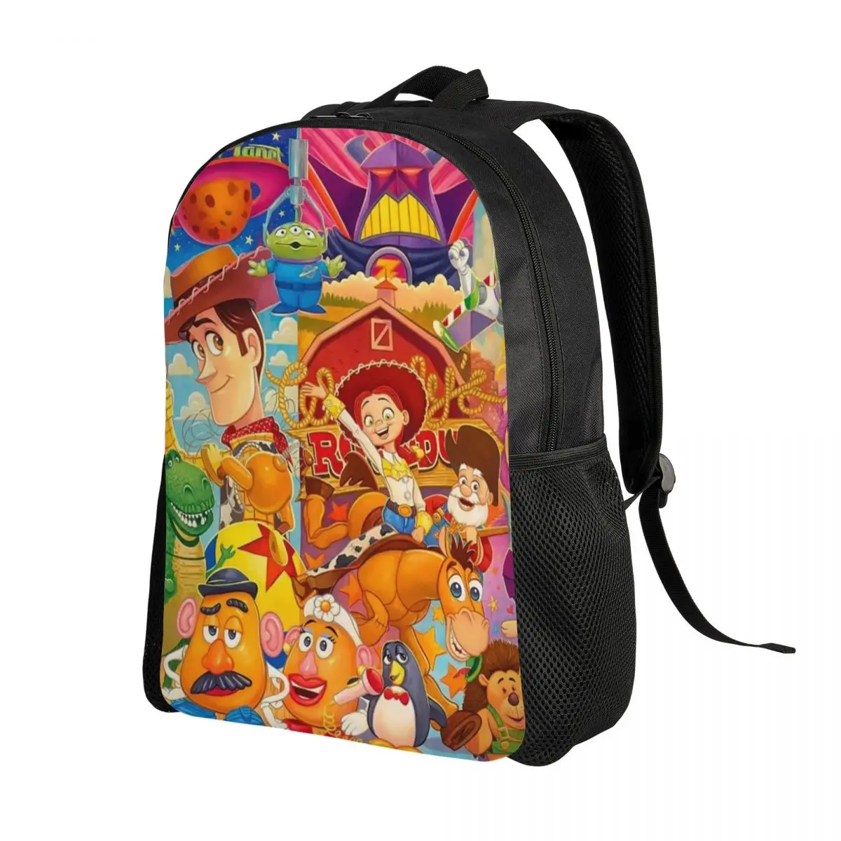 Custom Toy Story Character Backpack for Men Women Water Resistant School College Disney Bag Print Bookbags