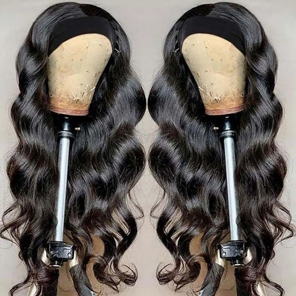 30 40 Inch Headband Wig Human Hair Body Wave Wig 200% Density Remy Human Hair Wigs For Black Women Brazilian Ready To Wear Wig