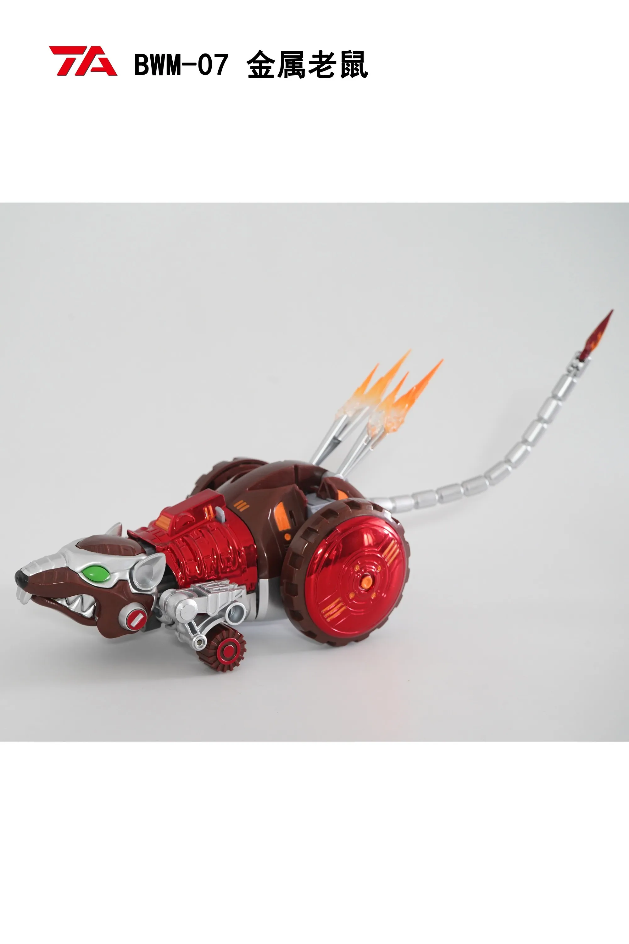TransArt Toys TA BWM-07 TA METAL Rattrap Beast Wars BW Transformação Figura de ação