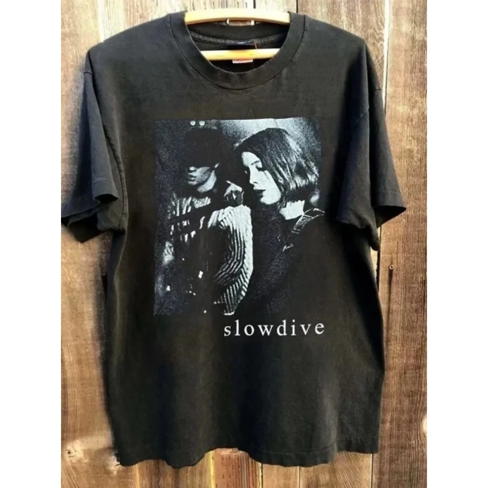 Slowdive Souvlaki Band Black 90er Jahre Herren-T-Shirt Frühling/Sommer Neuer Stil Unisex Casual Fashion T-Shirt
