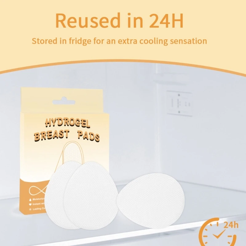 Almofadas de enfermagem de hidrogel 10 unidades, resfriamento instantâneo, alívio de desconforto, hidratante, proteções de mamilos, acessórios de cuidados com maternidade