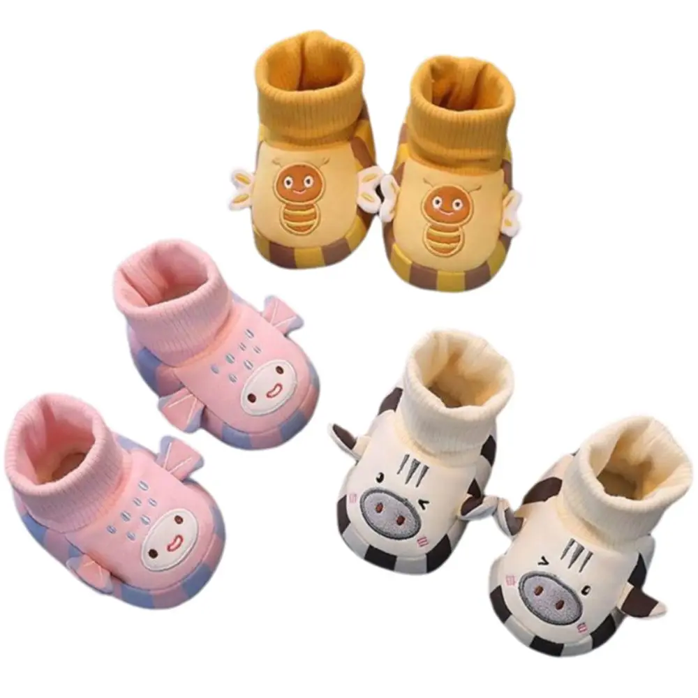 

Soft Rubber Sole Baby Walker Shoes Non-Slip Cartoon Design Baby Socks Shoes Wear-resistant Breathable Baby Booties