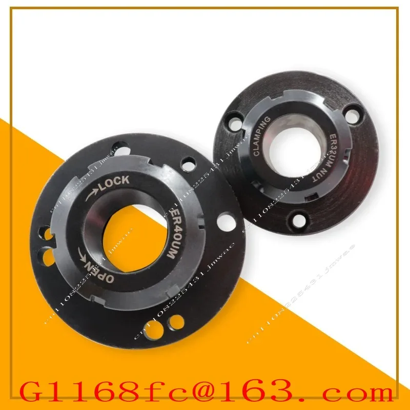 High Precision ER16/32/40/50 Chuck Holder A2 Flange for 4/5 Axis CNC Straight Hole Collet Chuck Replacement