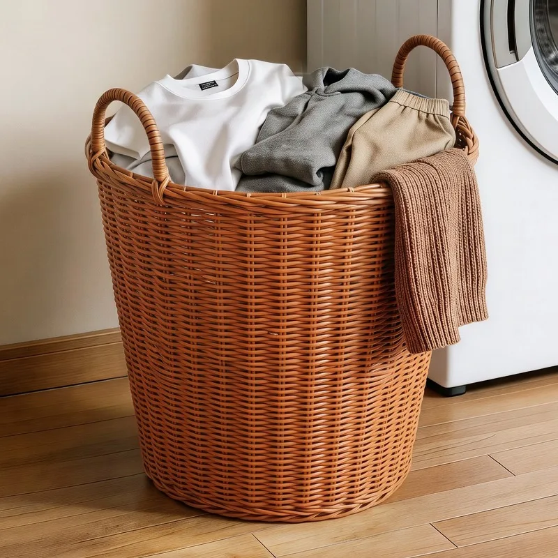 Dirty clothes basket Household high-value light luxury Dirty clothes storage basket Large capacity Dirty clothes basket