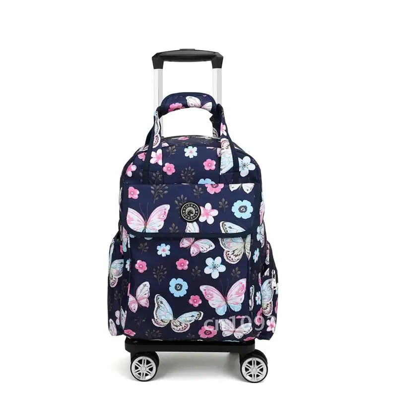 Roller Suitcase Short-distance Boarding Universal Pull Rod Wheel Folding Portable Handbag Universal Backpack Backpack