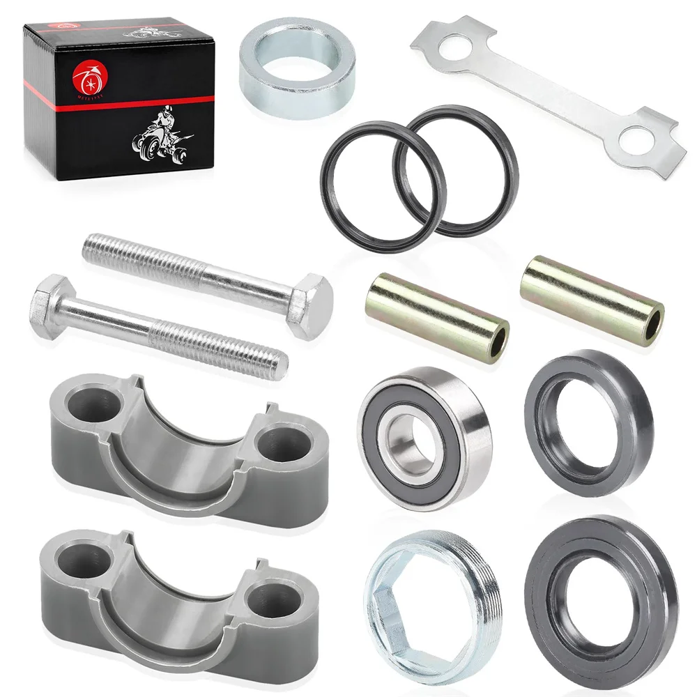 Steering Stem Bushing Bolt Bearing Seal Holder Nut Kit For YAMAHA Big Bear Bruin Grizzly Kodiak Warrior Raptor 350 YFZ450 YFB250