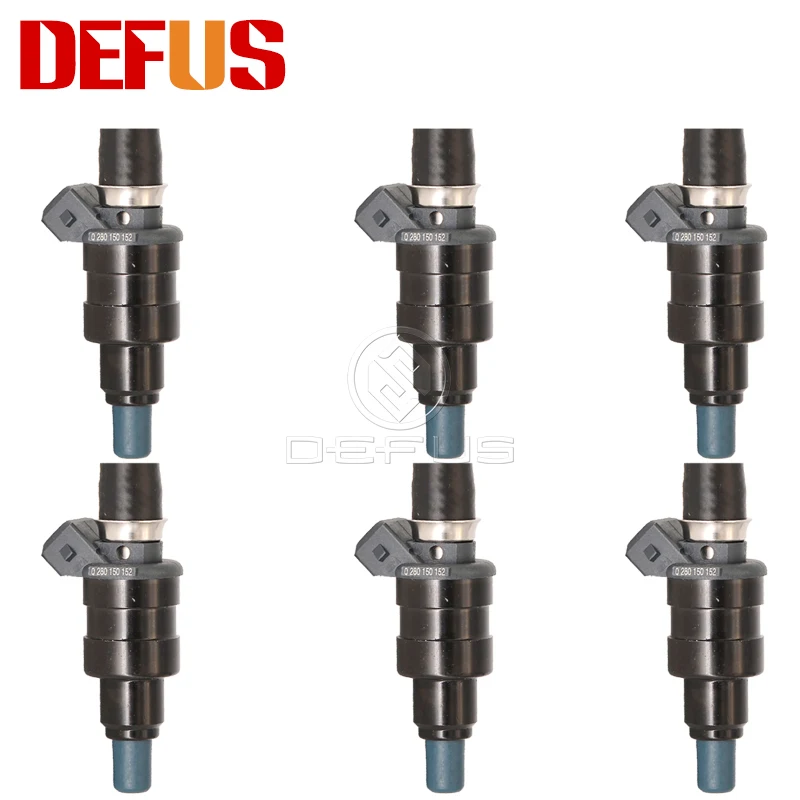 DEFUS 6X  In Stock  Fuel Injector OEM 0280150152 For Alfa Romeo 75 Cherry III 1.3L 2.0L Direct Fit Auto Replacement Nozzel