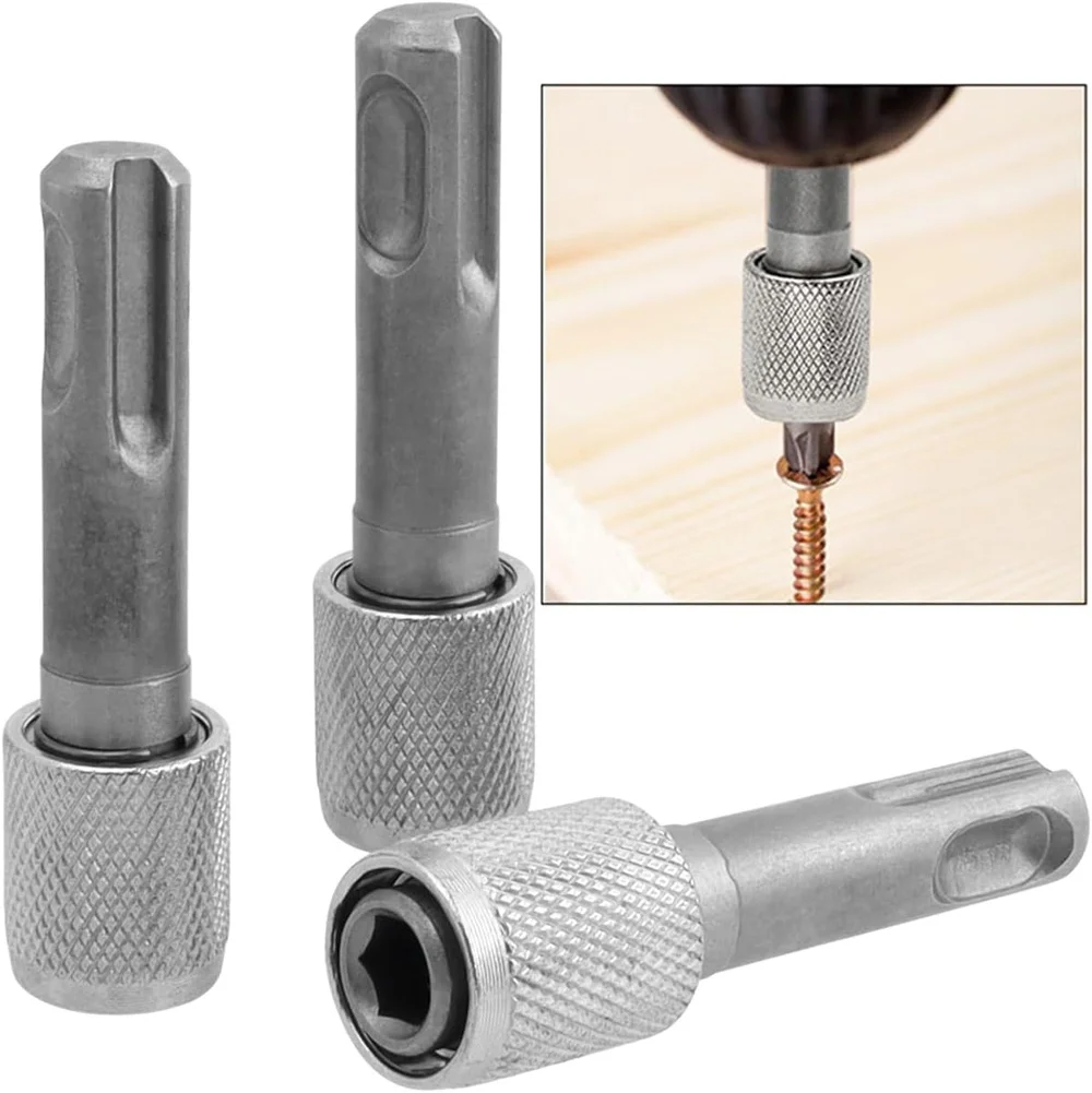 

Electric Hammer Conversion Connecting Rod Sleeve SDS Round Shank 1/4 Hex Shank Adapter Converter Impact Drill Head Adapter