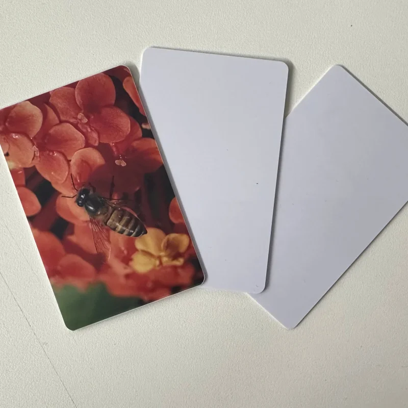 

100pcs a lot Professional Customized Printable White Blank Card PVC Plastic ID Card