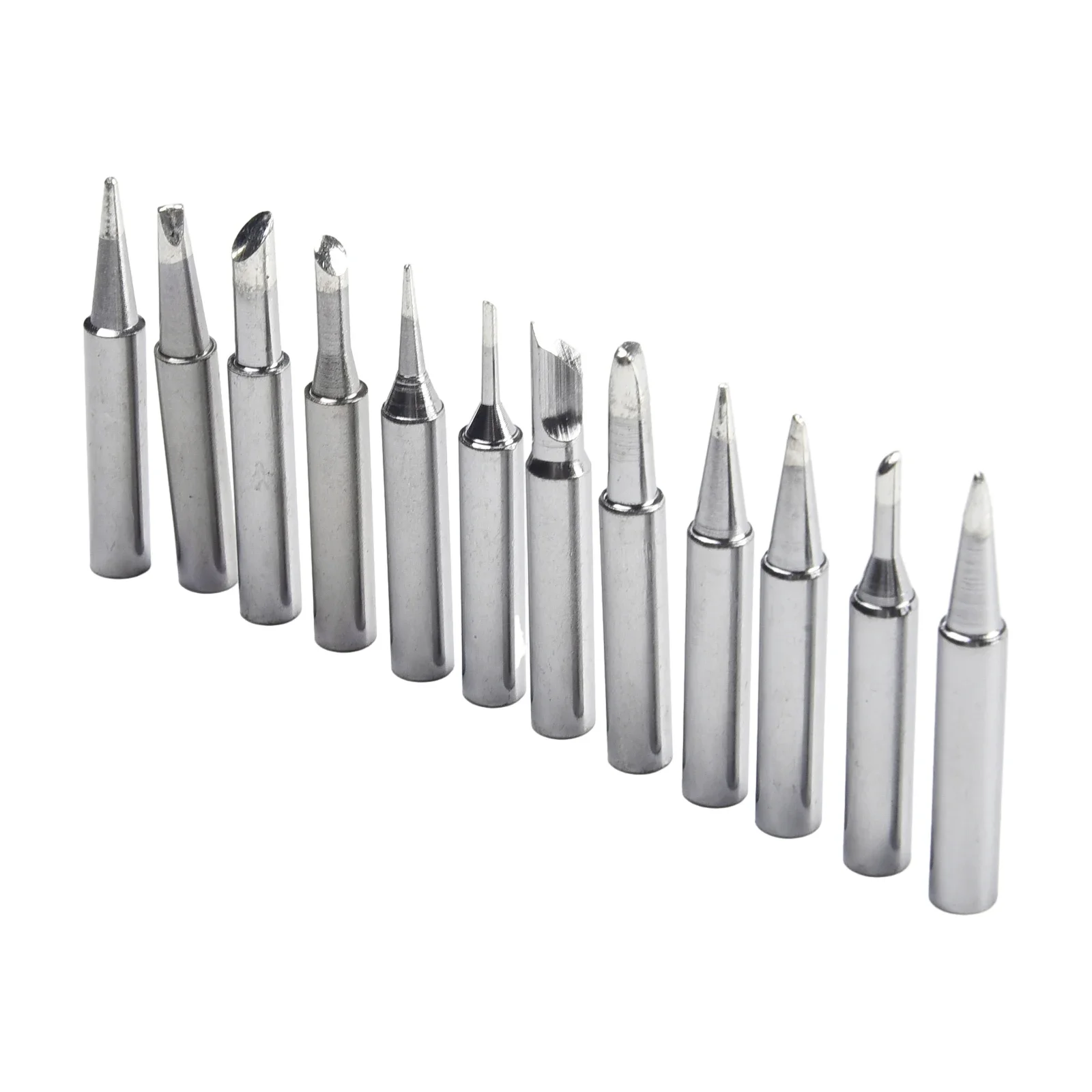 Achieve Precise Soldering Results with 12pcs Set of Soldering Iron Tips I B C D K Types, Compatible with 936 937 938