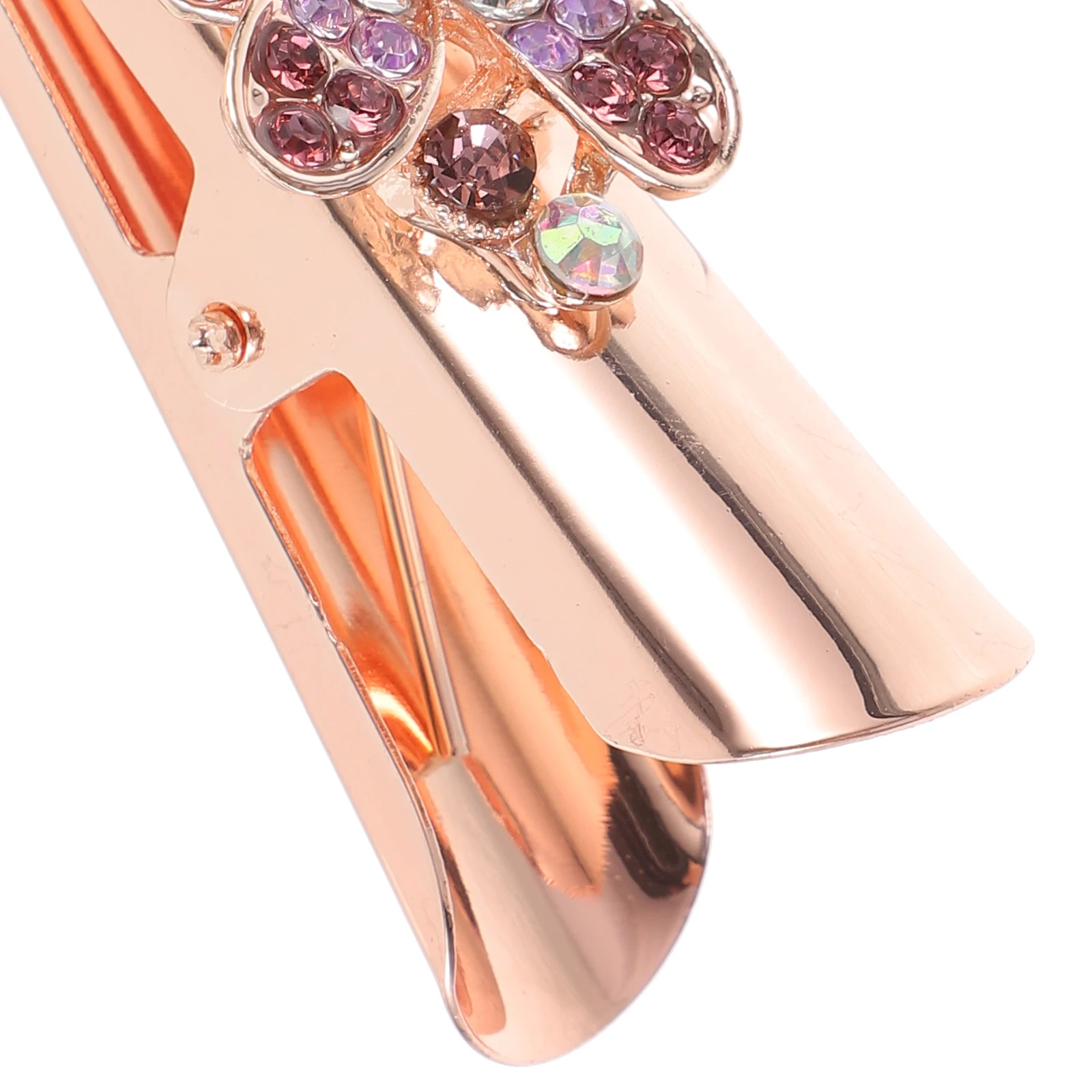 

Rhinestone Clips Crystal Elegant Metal Accessories Women Random Color Non Damaging Decorative Hair Clip For Parties Wedding