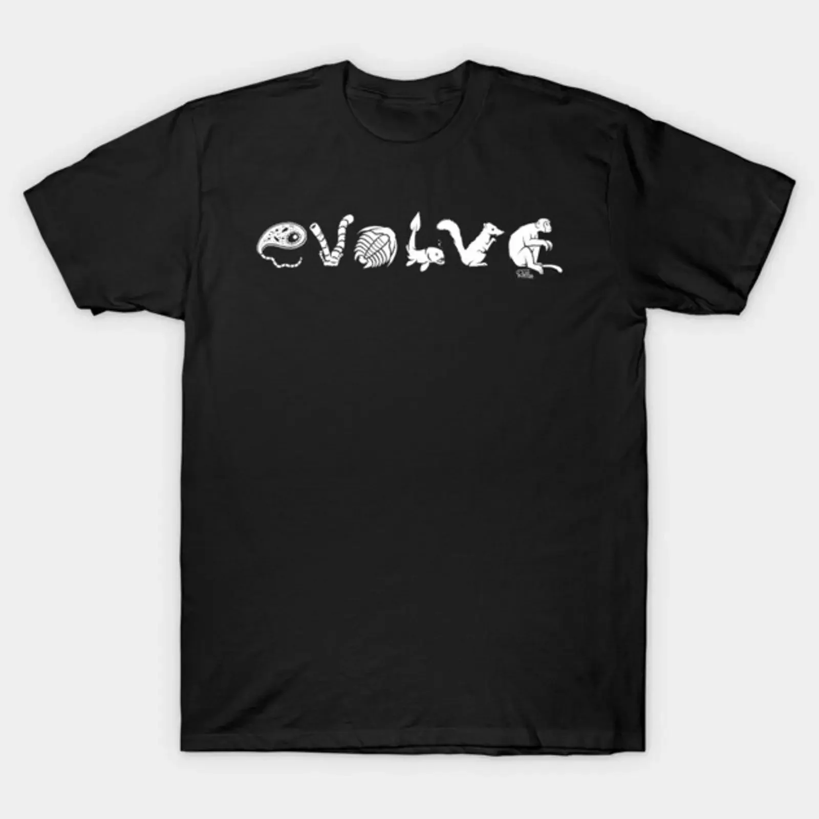 T-shirt EVOLVE vintage délavé pour un usage quotidien, décontracté, légèrement extensible, tendance, polyvalent, unisexe, respirant, streetwear