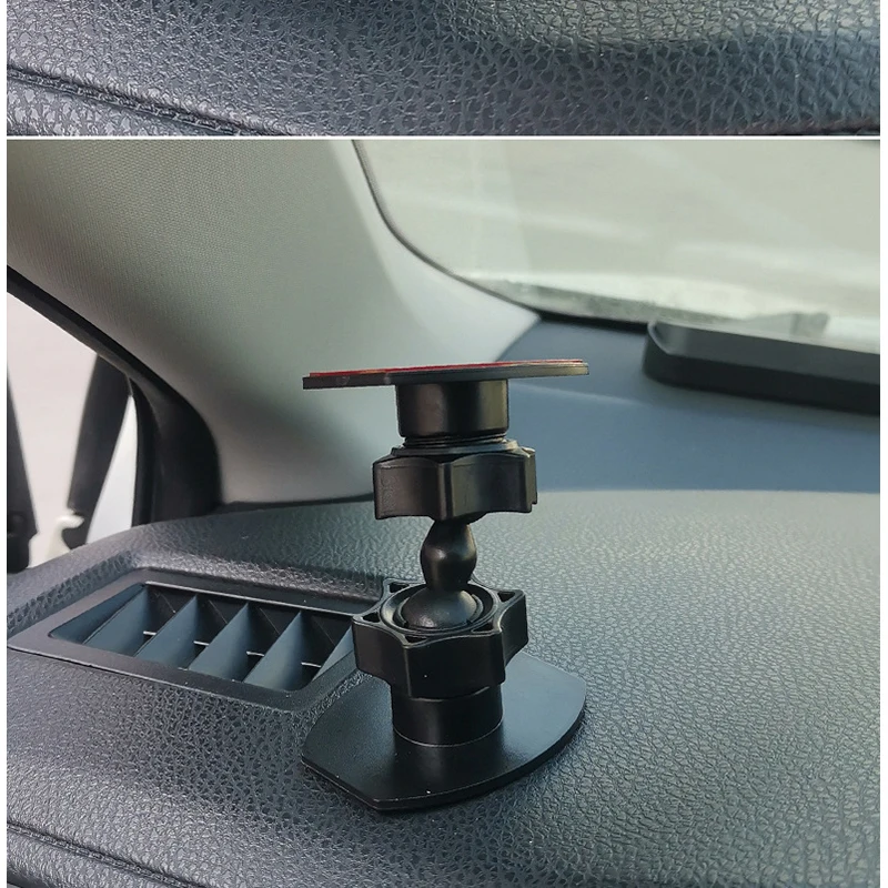 17mm Dual Ball Connect Holder Two-end Rotating Head Glue Tape Base Mobile Phone Bracket Car Windshield Wall Bath Phone Holder