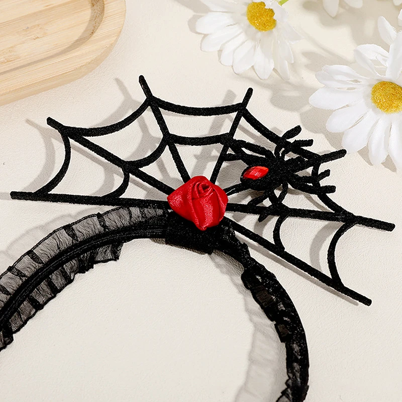 Halloween Spider Web Shape Headband, Cosplay Costumes, Rave Party Prop, Acessórios de Fotografia para Adultos e Crianças