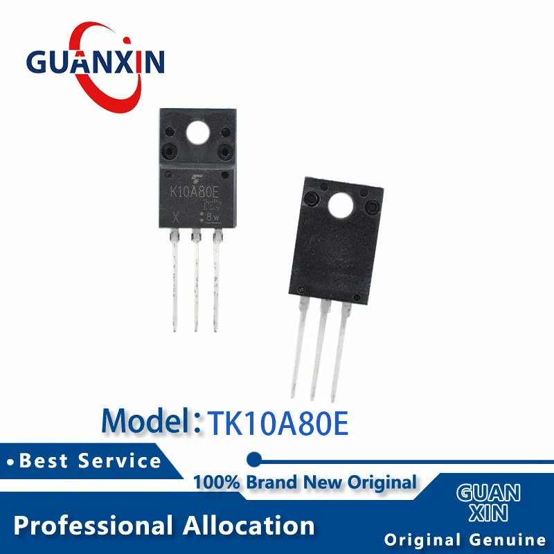 

100% New electronics TK10A80E TO-220 Marking K10A80E TK10A80