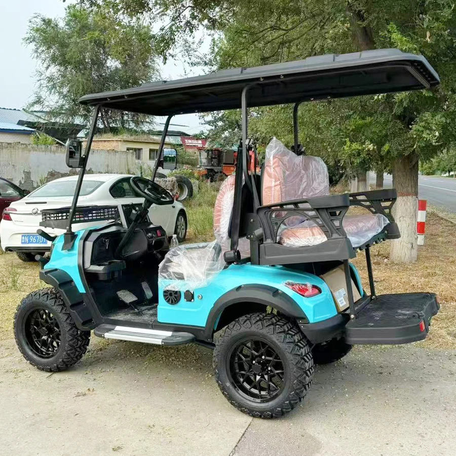 MMC 4 مقاعد شارع قانوني CE/DOT شهادة VIN رقم 48/60/72 فولت عربة جولف كهربائية #6