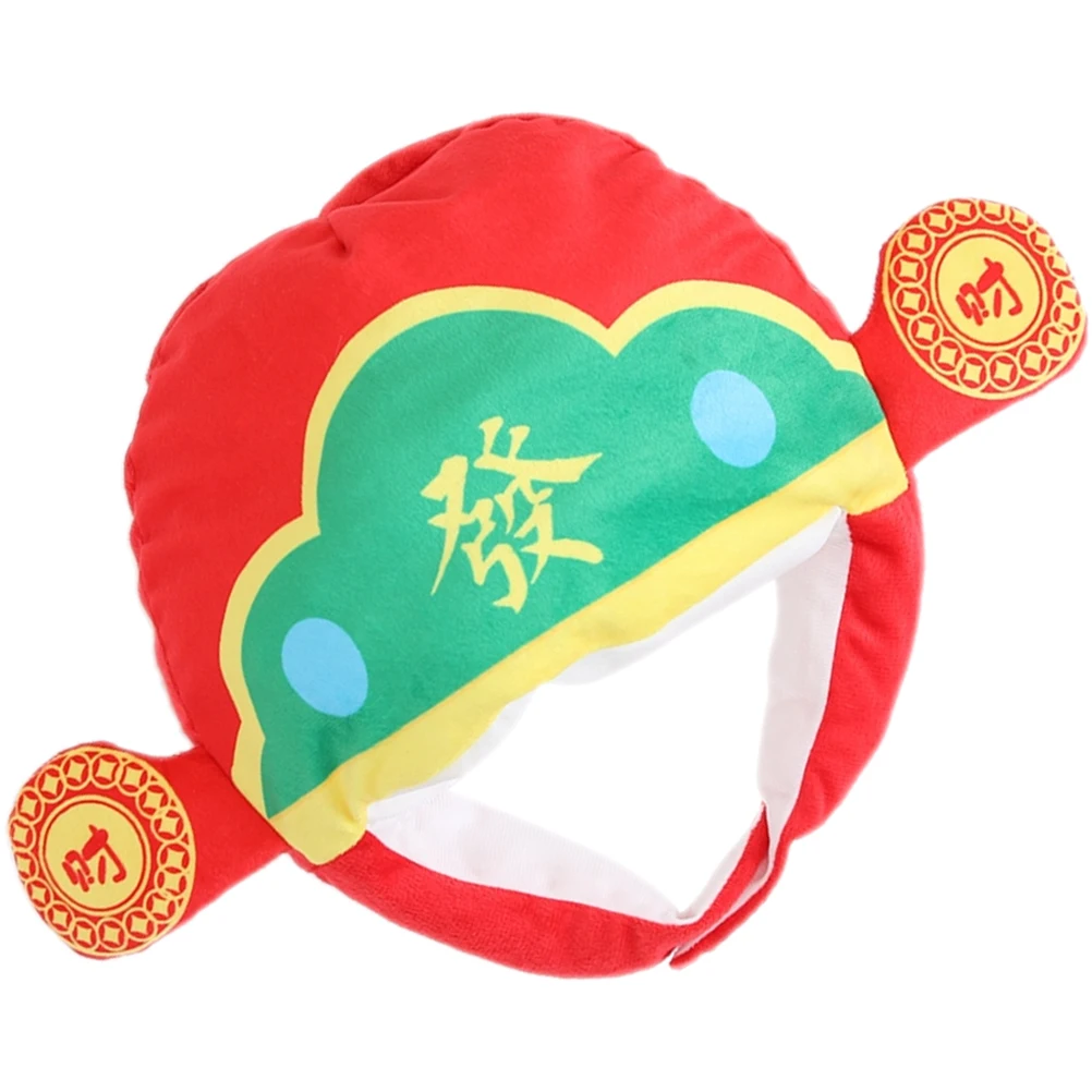 

God Of Wealth Chinese New Year Costume Headwear For Cosplay Carnival Party Hat Prop Festival Costume Hat For Adults s