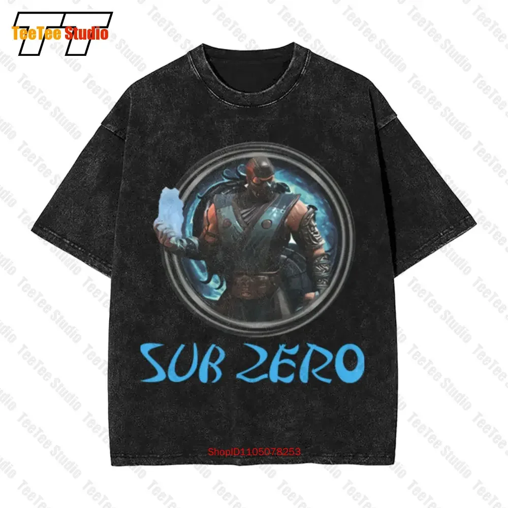 Sub Zero Mortal Kombat 9 Video Game Vintage Oversized T-Shirt 0VSQ