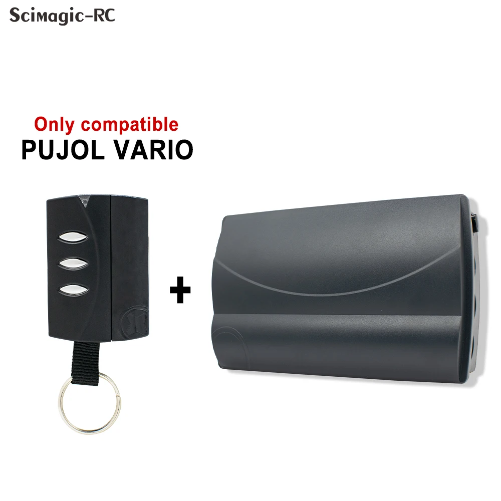 

PUJOL VARIO DC 12V AC 230V Door Switch Receiver WIth PUJOL VARIO 433.92mhz Rolling Code Remote Control Transmitter