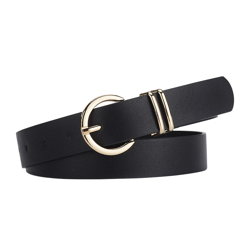 

Simple Fashion Women Belt Solid Color Imitation Leather Alloy Pin Buckle Women's Belts Casual Jeans Belts Dress Decorate Belts