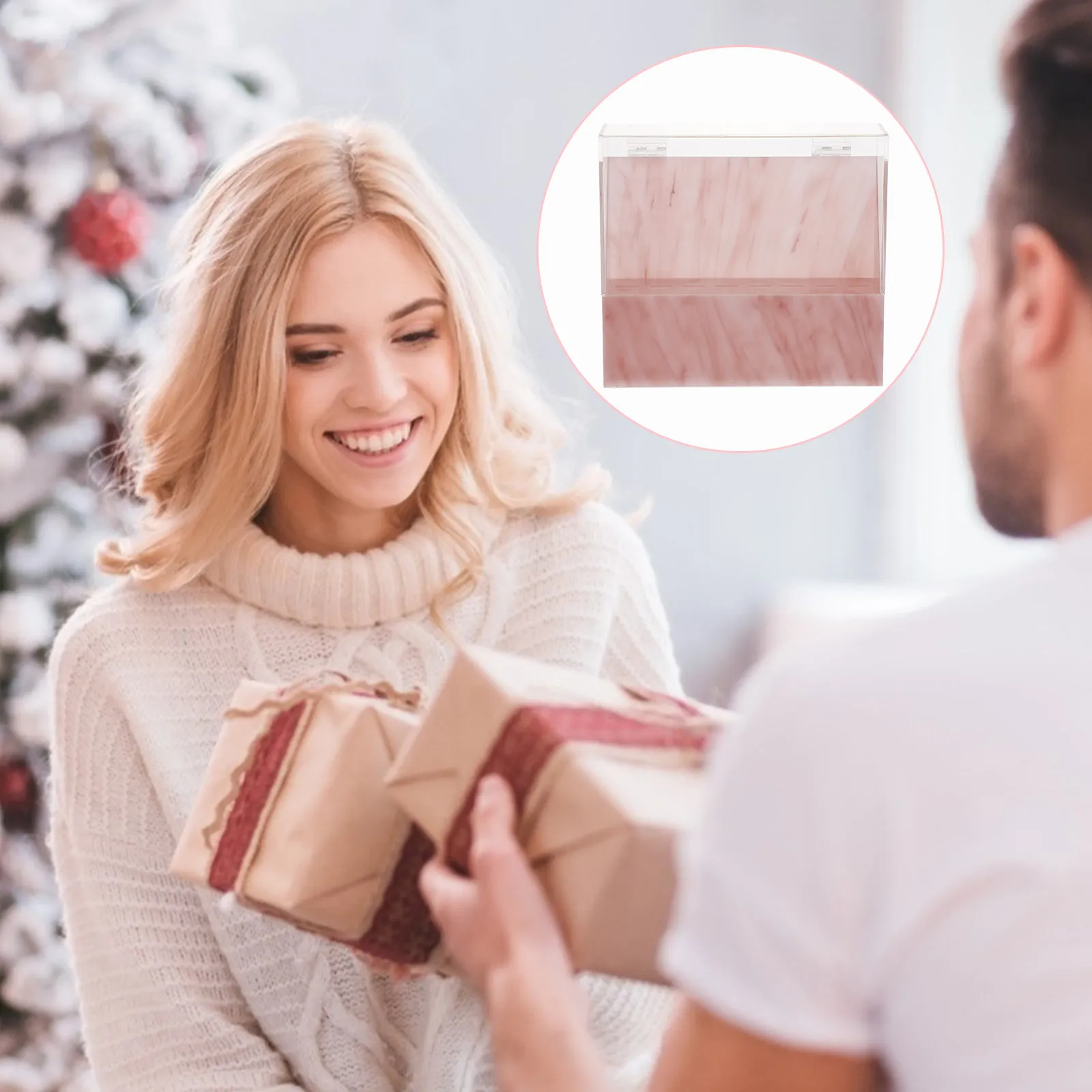 

Акриловый держатель для пинцетов для наращивания ресниц с 8 отделениями, откидной крышкой, портативный, устойчивый органайзер для салона и домашнего использования