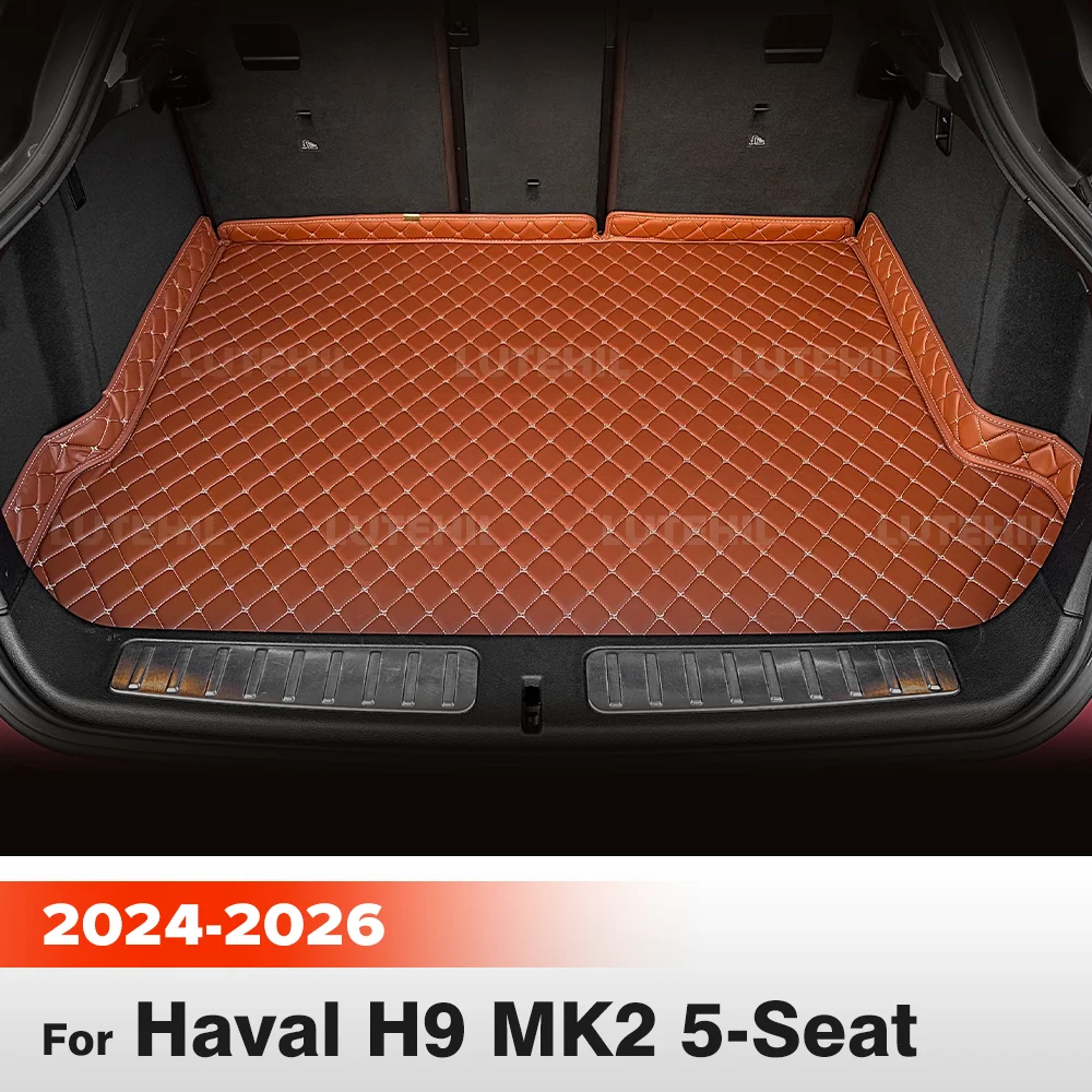 

Для Haval H9 MK2 5-Seat 2024 2025 2026 Автомобильный коврик в багажник Автомобильный багажник Защитная накладка Внутренняя защита Аксессуары Ковер на заказ