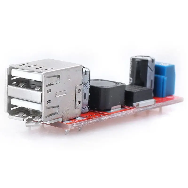 ABGN Dual USB 9V/12V/24V/36V to 5V Converter DC-DC 3A Power Module