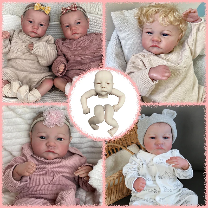 

19inches Levi Awake Reborn doll kit Unfinished Unpainted Blank DIY Doll Parts Cloth Body Random eyes Collectible Art Doll