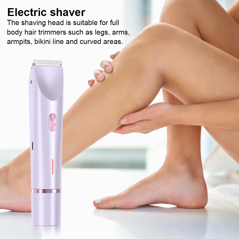 Hair Removal Razor for Women Waterproof Body Hair Trimmer Rechargeable Pubic Hair Trimmer for Pubic Legs Body Hair