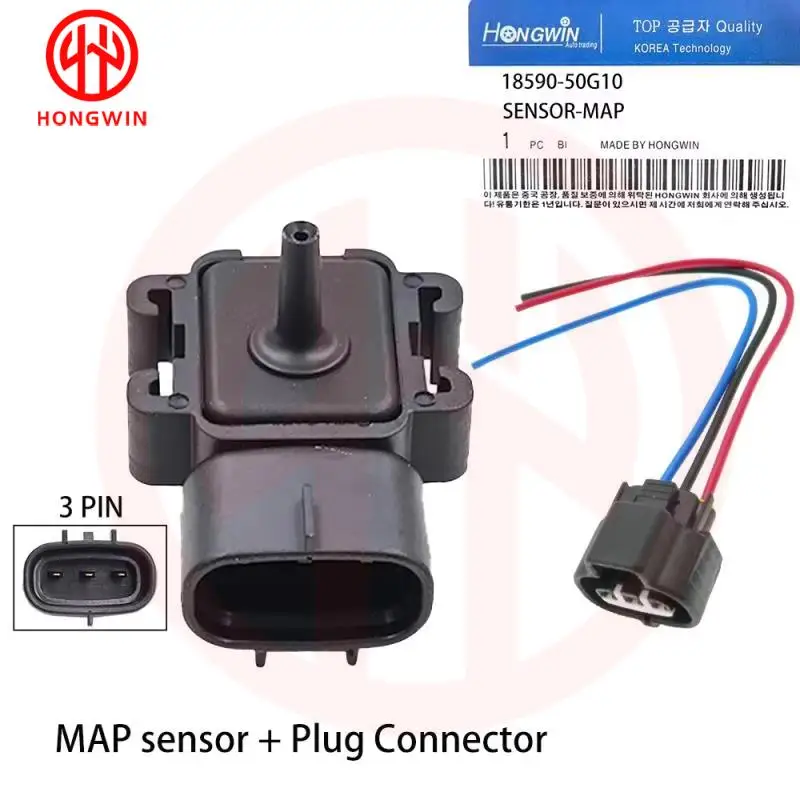 Sensor MAP de presión 18590-50G10 para Suzuki Esteem GL Sedan 4 puertas 1.6L Chevrolet Metro Base Hatchback 1859050G10 89421-71020