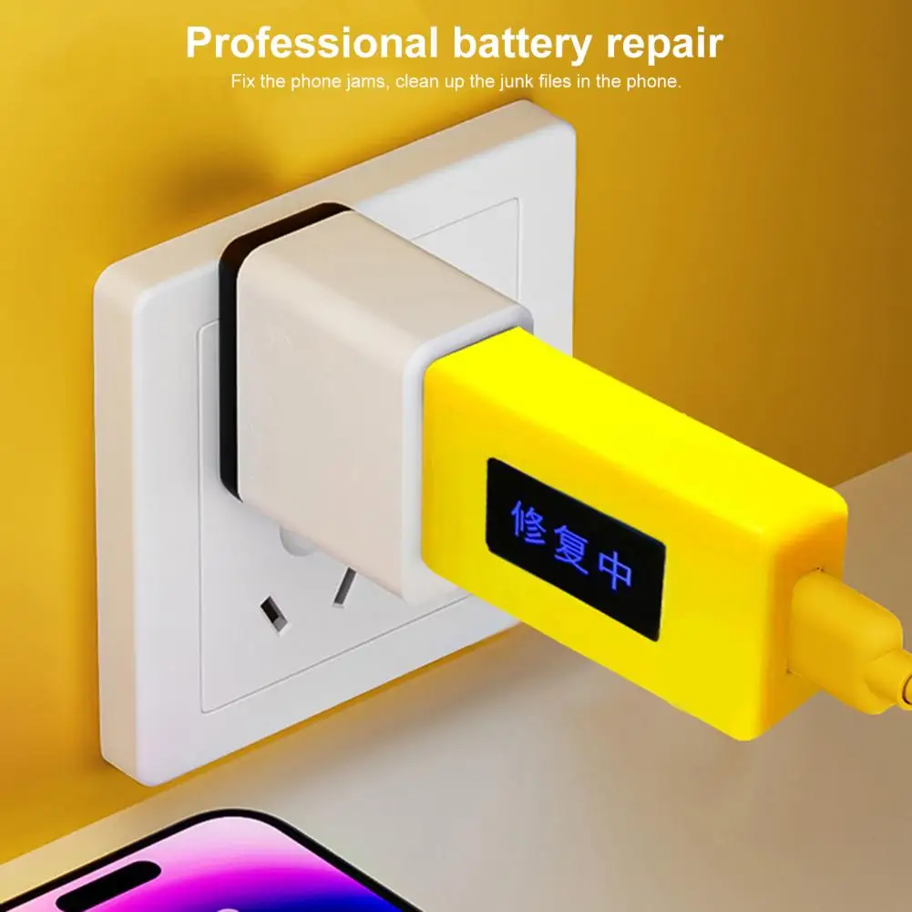 USB Mobile Phone Battery Restorer Repair Monitoring Clean Mobile Phone Garbage Battery Phone Charger Accessories