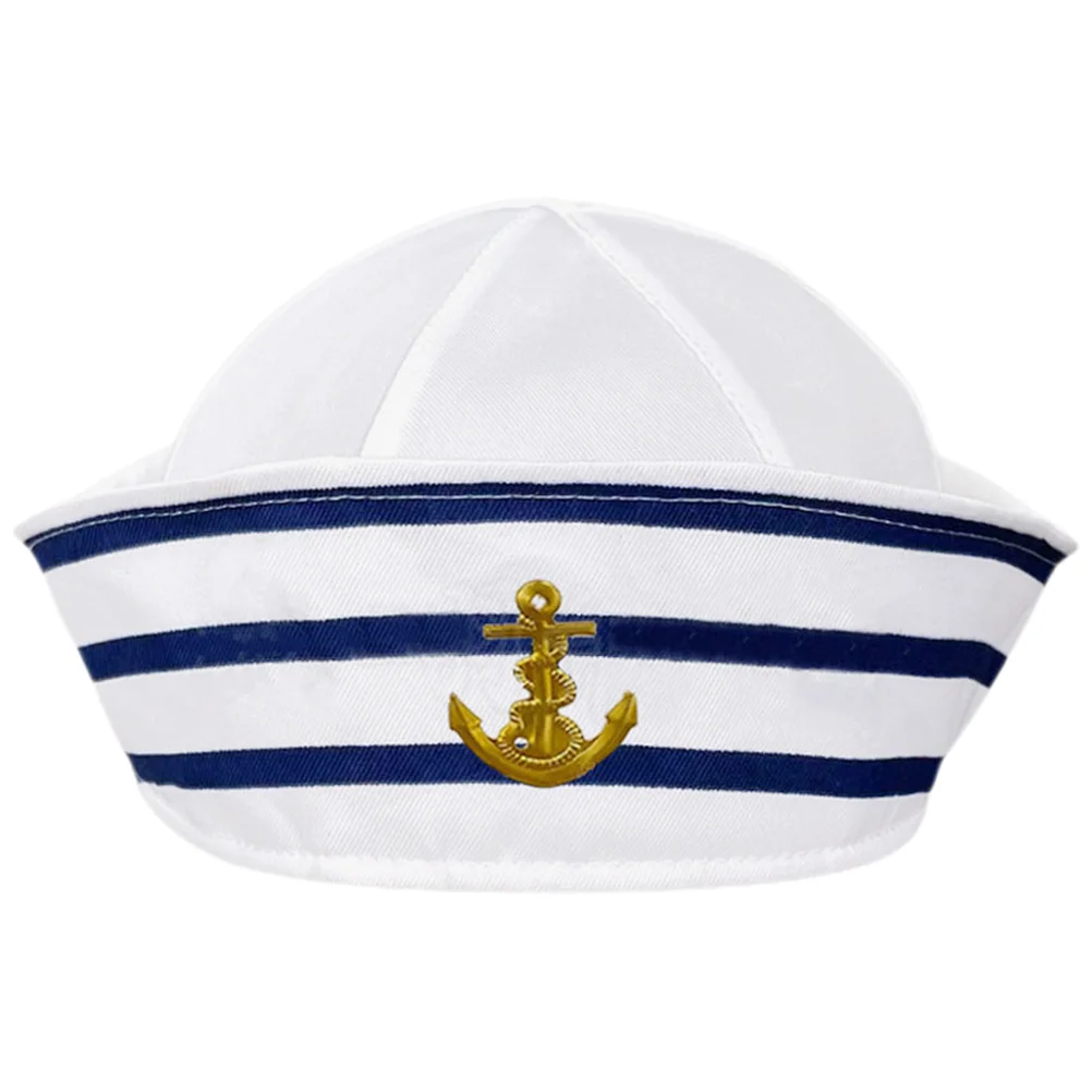 Sailor Hat Role-playing Captain for Women Boating Decoration Polyester (polyester Fiber) Cosplay