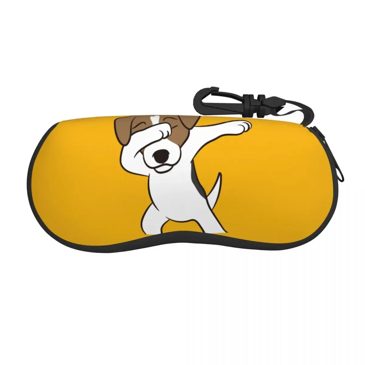 

Cute Jack Russell Terrier Eyeglass Glasses Case Women Men Soft Dabbing Dog Sunglasses Protective Box