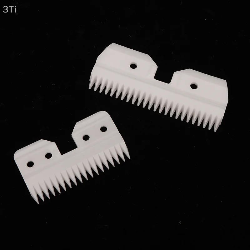 Керамическое подвижное лезвие с 18/24 зубьями для беспроводной машинки для стрижки, сменное лезвие, белое