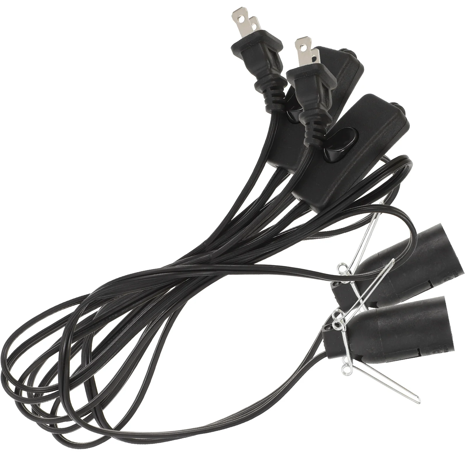 

2pcs Lamp Cord E12 Bulb Holder Copper Wire Replacement Salt Replacement Lights Socket Plug In Light Christmas Accessories Craft