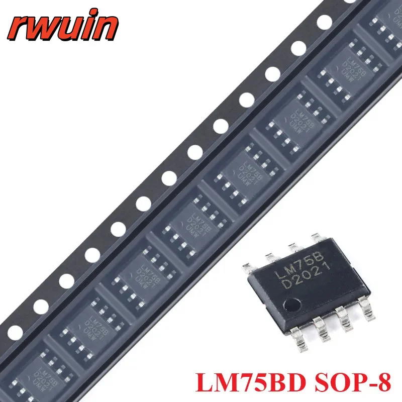 10/1pcs LM75BD SOP-8 LM75 LM75B SOP8 Digital Temperature Sensor Chip IC New Original