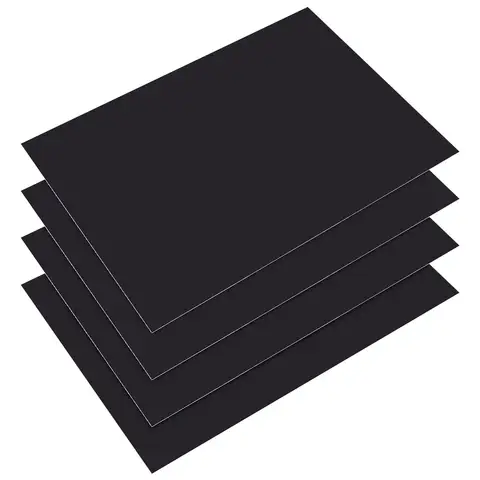 4 Peças de Adesivo de Quadro Negro A4 20x30cm Removível, Papel de Quadro Negro para Escrita na Parede, Prática Artística e Decoração de Ambientes