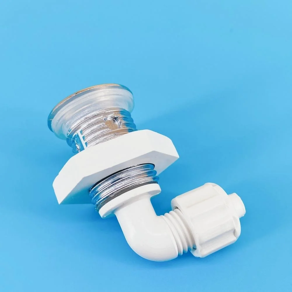 Φ7mm Nozzle 25mm Cover Ultra Thin Bubble Nozzle With Lock Nut Chromed Cap PVC Base Hot Tub Air Jet Massage Bathtub Jet Nozzle