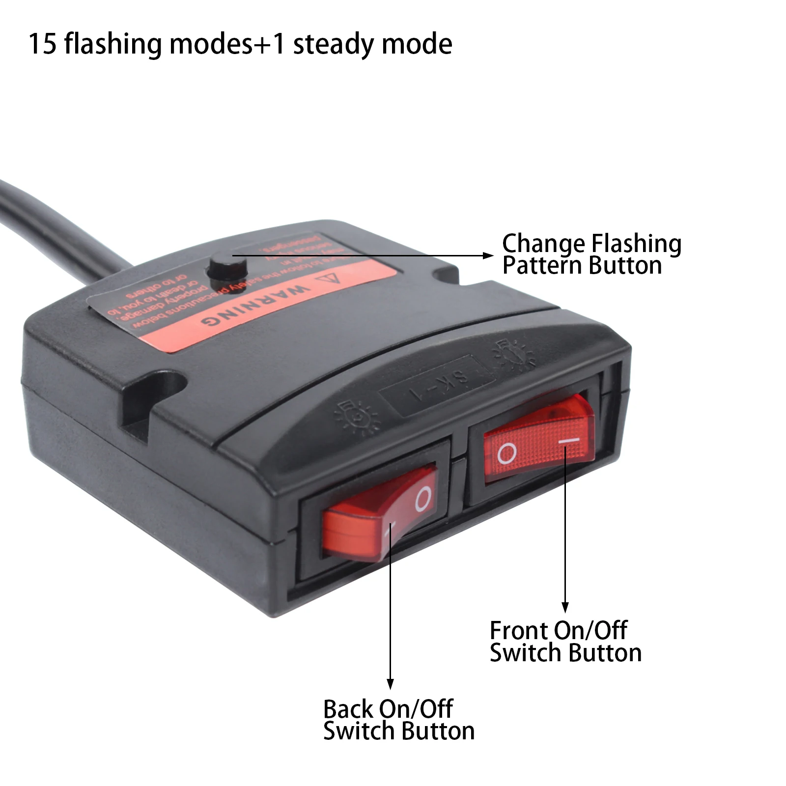 Barre lumineuse LED étanche universelle, 96 LED ambrées, 51 ", balise d'urgence, avertissement, dépanneuse, réponse stroboscopique