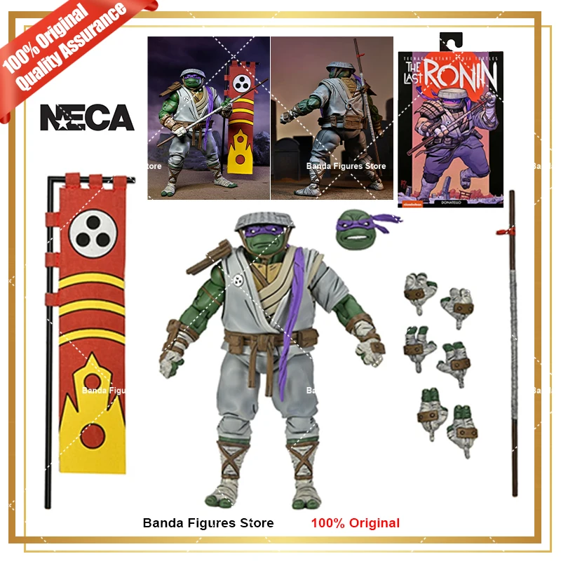 Original Neca TMNT The Last Ronin Ultimate Donatello 7 escala en Stock Anime colección de figuras de acción modelo Juguetes