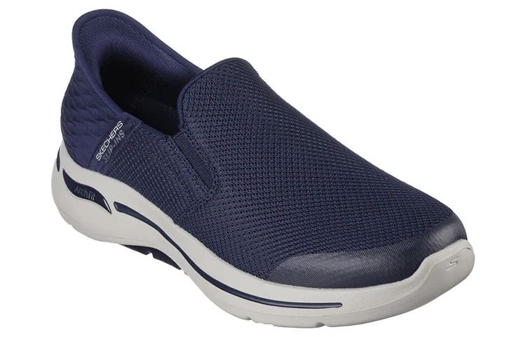 Skechers Go Walk Arch Fit Cushioning Abrasion Resistant Low top Casual Shoes Men's Blue 216259-NVY - view 5