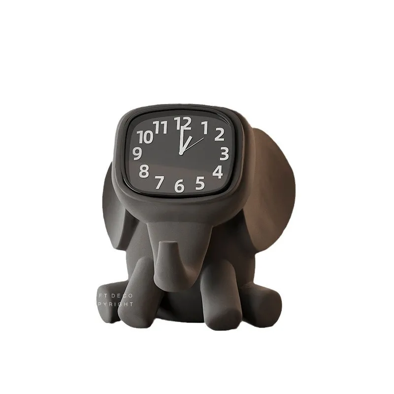 

Modern simple entrance clock decoration ornament living room desktop TV cabinet clock decoration