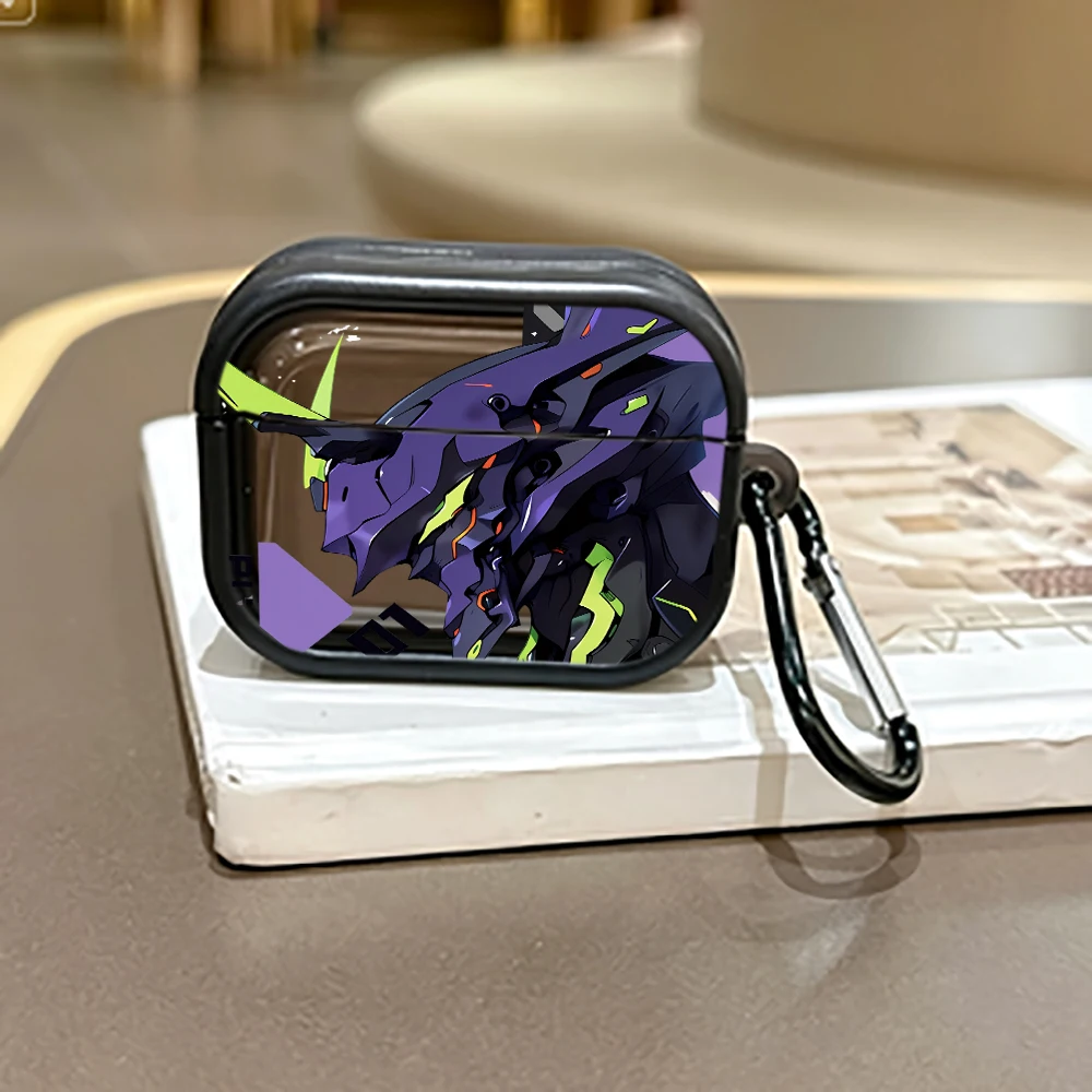 Cool Anime Mecha Robot Headphone Case for AirPods Pro 3/Pro 2/Pro Stylish Earbuds Case For AirPods 4/3/2/1 TPU Shockproof Cover