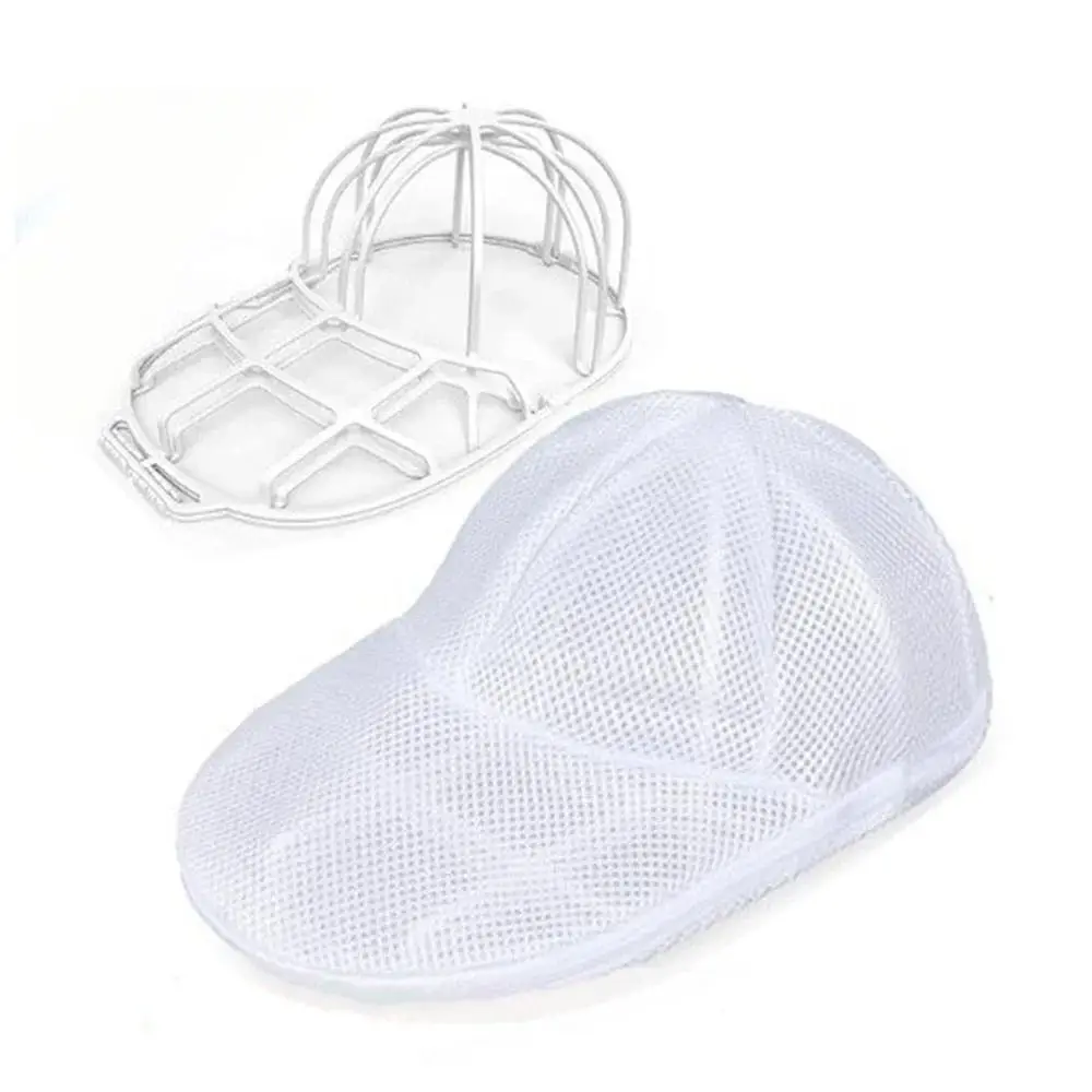 

Anti-Deformation Baseball Hat Washers with Hat Rack Dishwasher Safe Hat Washer Bag Sturdy Washer Frame Hat Washing Protector