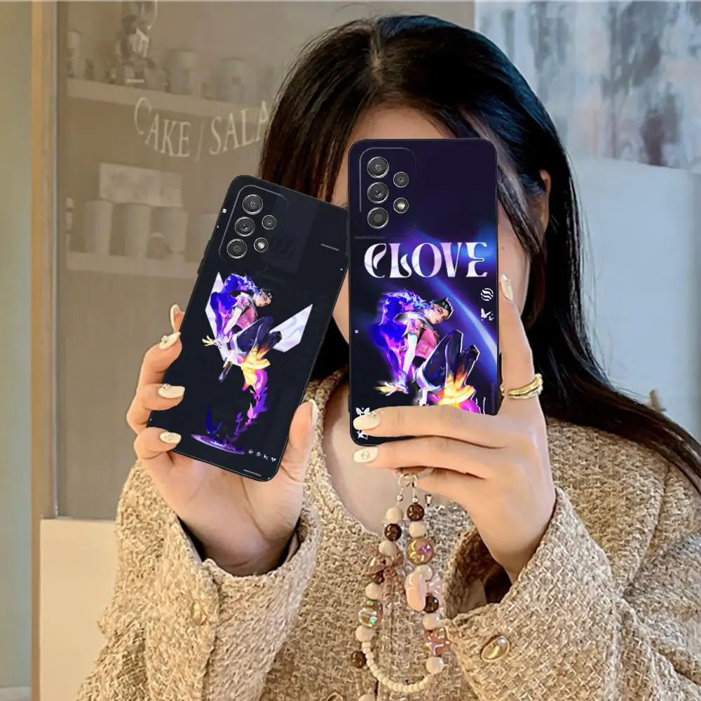 

Чехол для мобильного телефона Valorant Clove для Samsung Galaxy A73 72 71 70 56 55 54 53 52 36 35 34 23 16 15 5G Цветной защитный роскошный