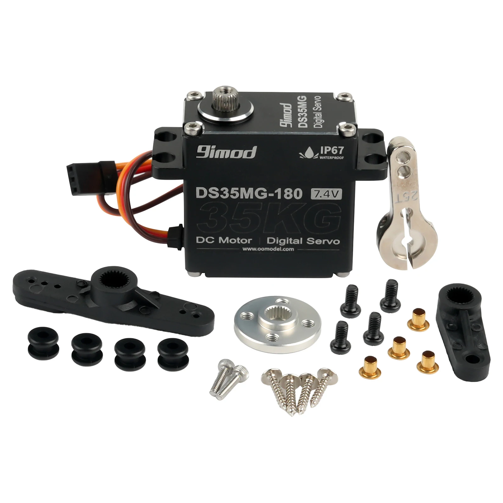 

9imod DS35MG 35kg Digital Servo High Torque Waterproof IP67 Metal Gear 180 Degree for TRX4 SCX10 1/8 1/10 RC Crawler